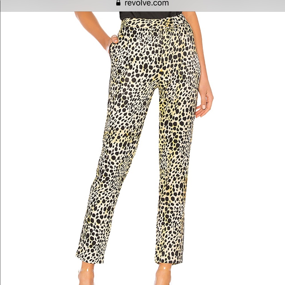 REVOLVE De La Vali Leopard Cheetah Trouser Pants